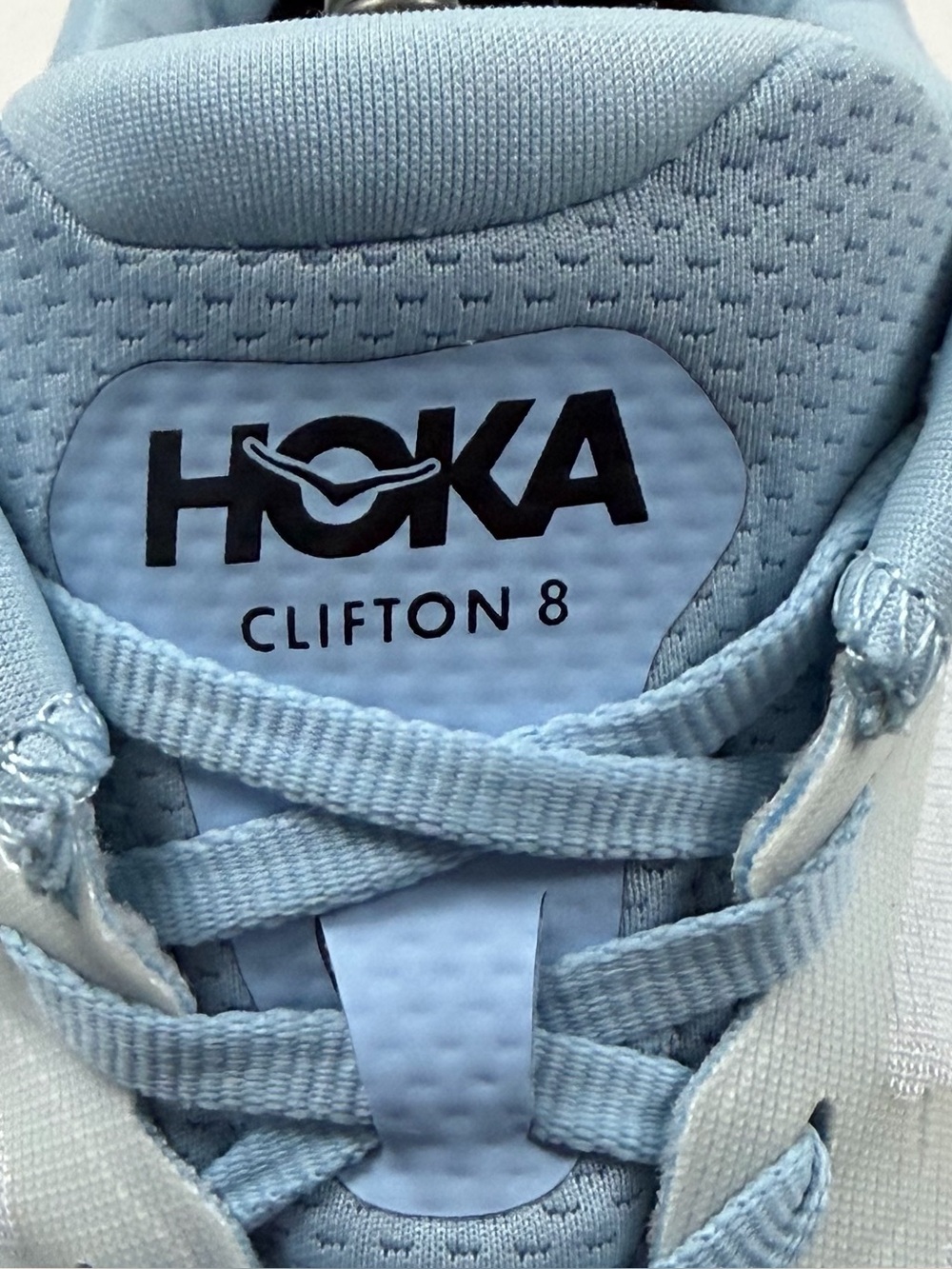Hoka Clifton 8 Light Blue Running Shoes - Picture 9 of 10